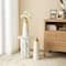 Glitzhome® Modern White & Gold Striped Metal Floor Vases Set